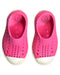 A Pink Aqua Shoes from Native Shoes in size 12-18M for girl. (Back View)