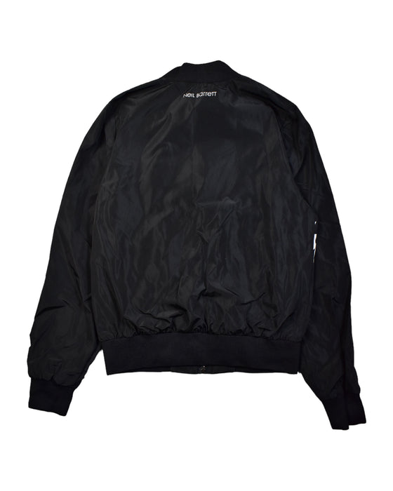 A Black Lightweight Jackets from Neil Barret Kids in size 14Y for boy. (Back View)