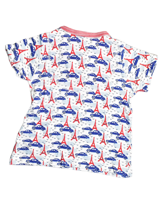 A White Short Sleeve Tops from Petit Bateau in size 4T for boy. (Back View)