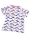 A White Short Sleeve Tops from Petit Bateau in size 4T for boy. (Back View)