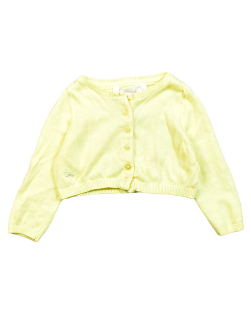 A Yellow Cardigans from Chateau de Sable in size 6-12M for girl. (Front View)