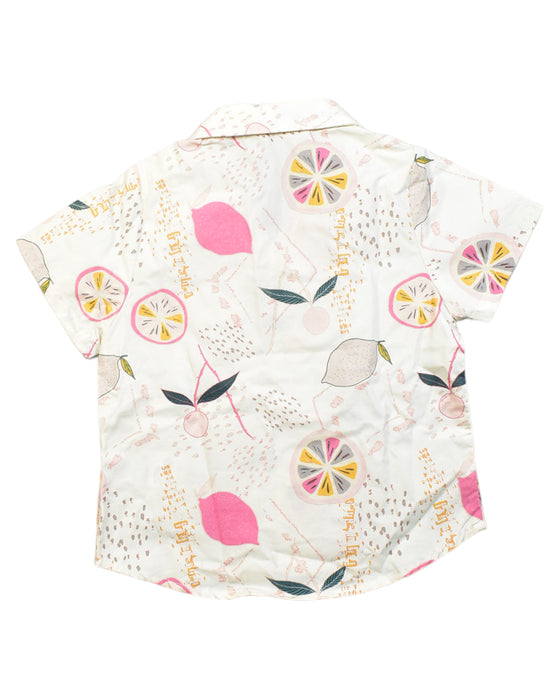 A White Short Sleeve Shirts from Love Bonito in size 3T for girl. (Back View)