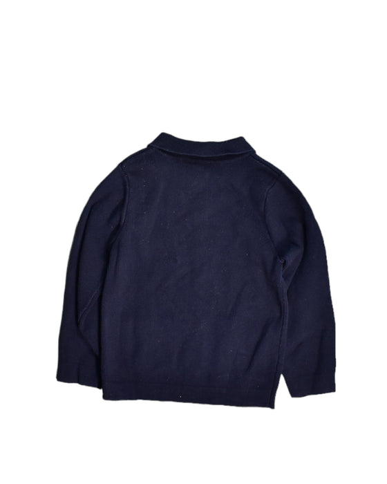 A Blue Cardigans from Jacadi in size 3T for girl. (Back View)