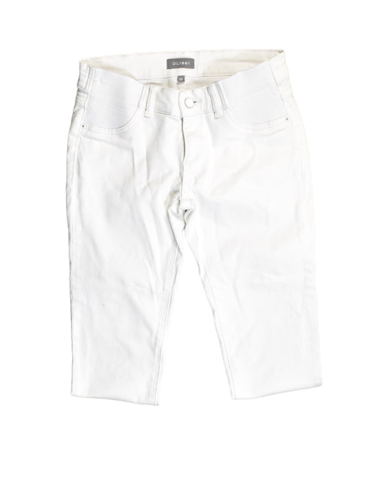 A White Jeans from DL1961 in size XS for maternity. (Front View)