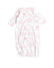 A Pink Nightgowns from The Beaufort Bonnet Company in size 0-3M for girl. (Back View)