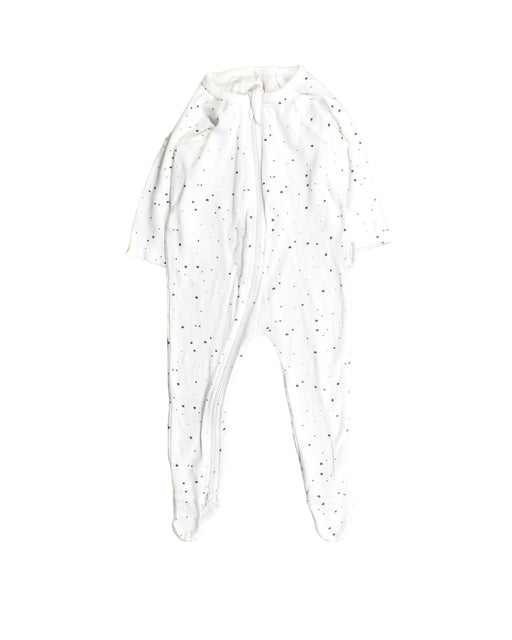 A White Jumpsuits from Purebaby in size 3-6M for boy. (Front View)