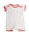 A White Rompers from Chateau de Sable in size 0-3M for girl. (Front View)