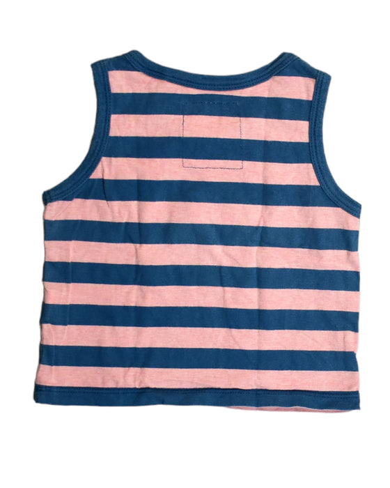 A Blue Sleeveless Tops from Gingersnaps in size 3-6M for boy. (Back View)
