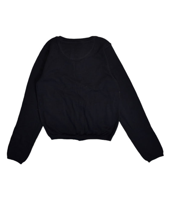 A Black Cardigans from Burberry in size 10Y for girl. (Back View)