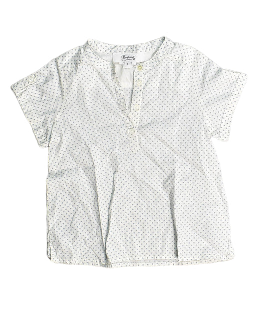 A White Short Sleeve Tops from Bonpoint in size 3T for girl. (Front View)