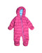 A Pink Rompers from L.L.Bean in size 0-3M for girl. (Front View)