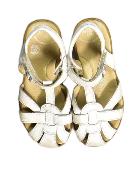 A White Sandals from Stride Rite in size 6T for girl. (Back View)