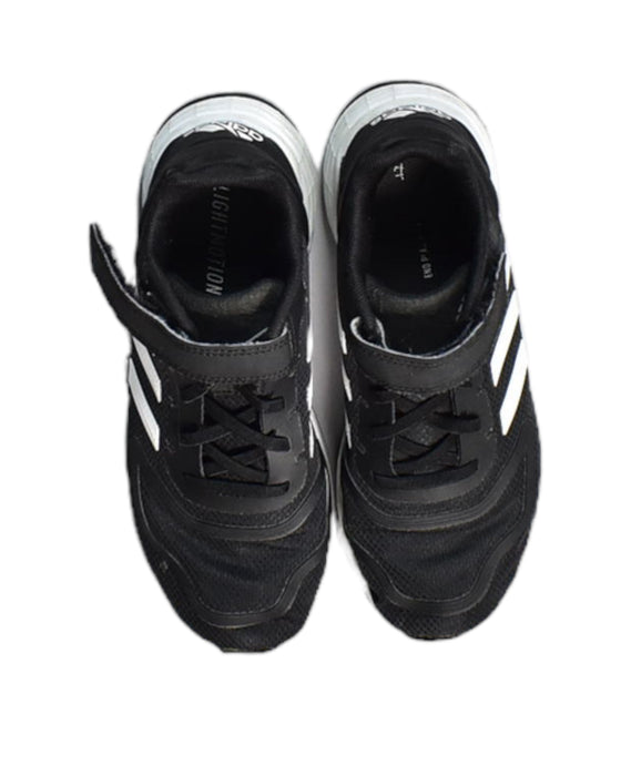 A Black Sneakers from Adidas in size 9Y for boy. (Back View)