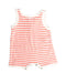 A Orange Sleeveless Rompers from Petit Bateau in size 3-6M for boy. (Back View)