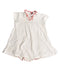 A White Bodysuits from Petit Bateau in size 6-12M for girl. (Front View)