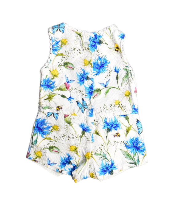 A White Rompers from Gingersnaps in size 3-6M for girl. (Back View)