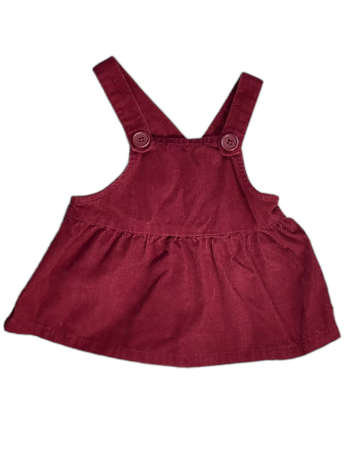 A Red Overall Dresses from Retykle in size 3-6M for girl. (Front View)