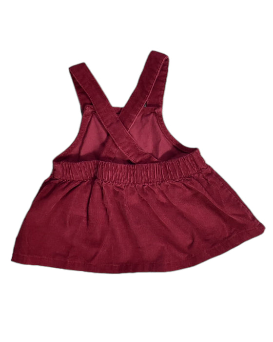 A Red Overall Dresses from Retykle in size 3-6M for girl. (Back View)