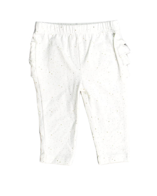 A White Casual Pants from Cat & Jack in size 0-3M for girl. (Front View)