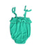 A Green Bodysuits from Seed in size 0-3M for girl. (Back View)