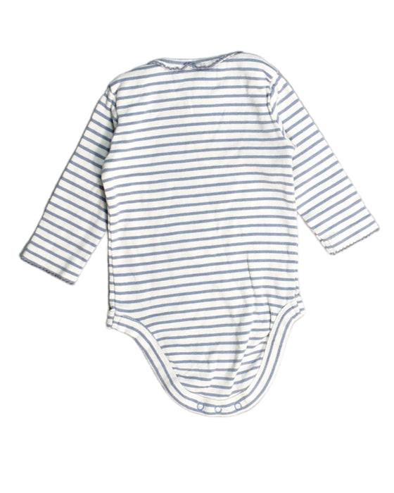 A Blue Bodysuits from Boden in size 0-3M for girl. (Back View)