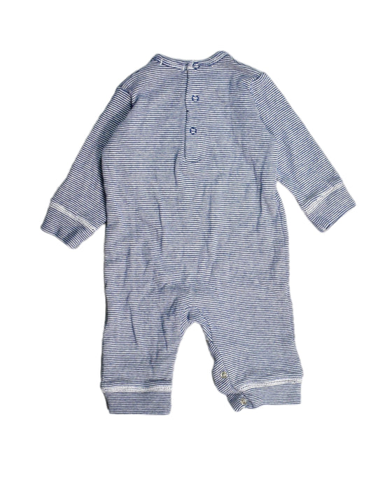 A Blue Onesies from Bout'Chou in size 0-3M for boy. (Back View)