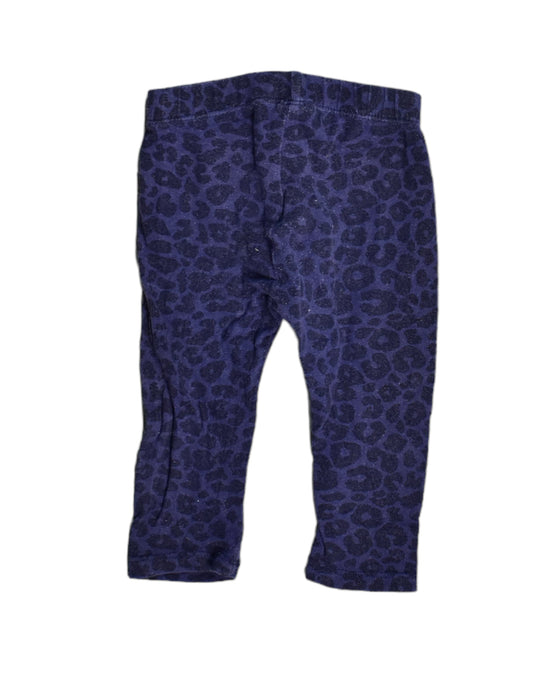 A Purple Leggings from Seed in size 3-6M for girl. (Back View)