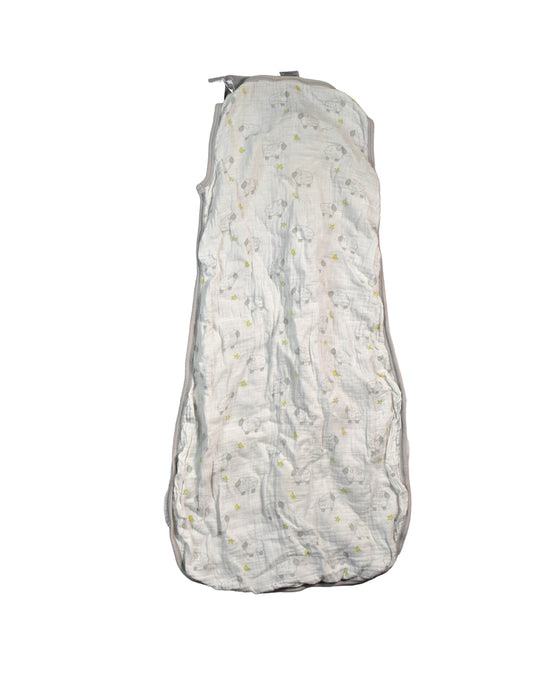 A Grey Sleepsacs from Swaddle Designs in size 12-18M for neutral. (Back View)