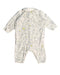 A White Onesies from Petit Bateau in size 3-6M for girl. (Back View)