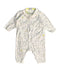 A White Onesies from Petit Bateau in size 3-6M for girl. (Front View)