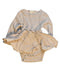 A Brown Bodysuits from Monbebe in size 6-12M for girl. (Front View)