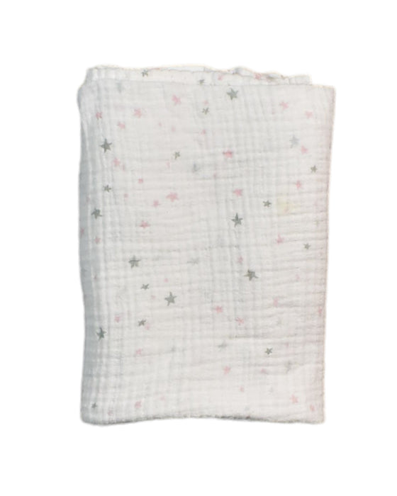 A White Swaddles from Aden & Anais in size O/S for neutral. (Front View)