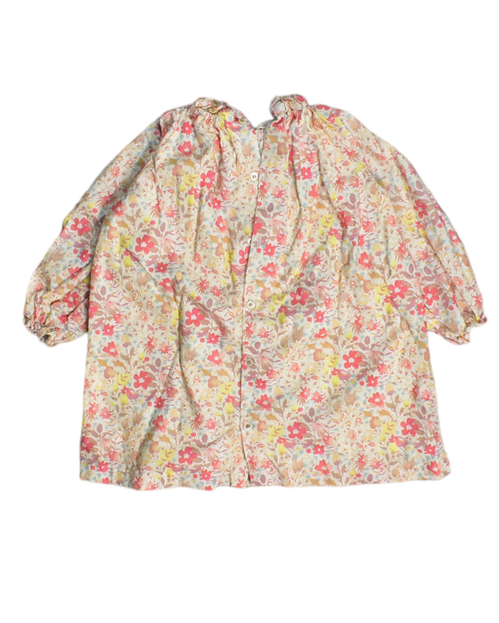 A Beige Long Sleeve Dresses from Bonton in size 12-18M for girl. (Back View)