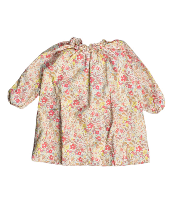 A Beige Long Sleeve Dresses from Bonton in size 12-18M for girl. (Front View)