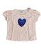 A Pink Short Sleeve Tops from Absorba in size 2T for girl. (Front View)