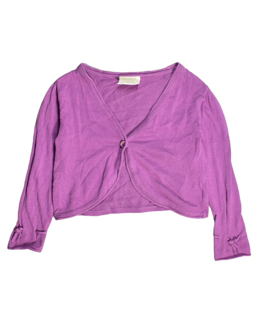 A Purple Cardigans from Piccalilly in size 4T for girl. (Front View)