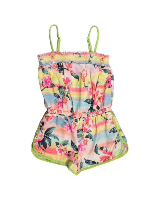 A Multicolour Rompers from Monsoon in size 6T for girl. (Front View)