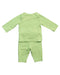 A Green Pants Sets from Monica + Andy in size 0-3M for neutral. (Back View)