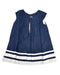 A Blue Sleeveless Dresses from Catimini in size 2T for girl. (Back View)