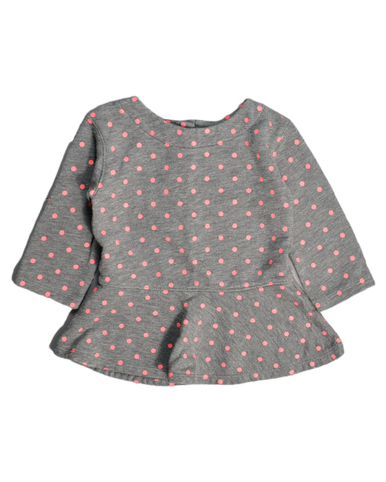 A Grey Long Sleeve Dresses from Retykle in size 6-12M for girl. (Front View)
