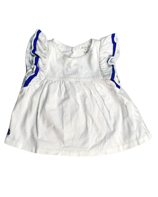 A White Sleeveless Dresses from Ralph Lauren in size 3-6M for girl. (Front View)