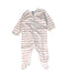 A White Onesies from Petit Bateau in size 3-6M for boy. (Front View)