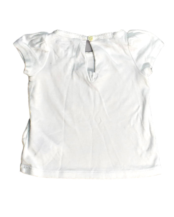 A White Short Sleeve Tops from Ralph Lauren in size 3-6M for girl. (Back View)