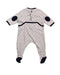 A White Onesies from Petit Bateau in size 3-6M for girl. (Back View)