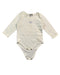 A White Bodysuits from Armani in size 6-12M for neutral. (Front View)