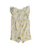 A Yellow Rompers from Pehr in size 3-6M for girl. (Back View)