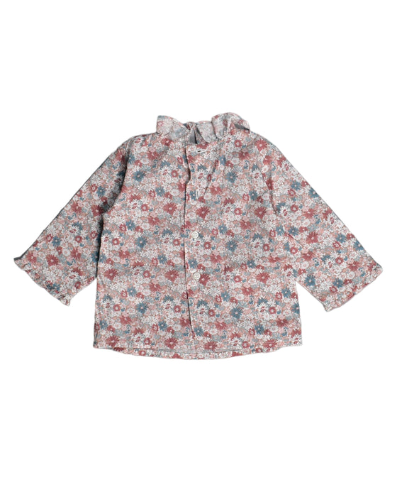 A Pink Long Sleeve Tops from Bonpoint in size 3-6M for girl. (Back View)
