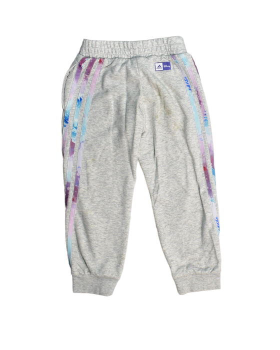 A Grey Sweatpants from Adidas in size 5T for girl. (Back View)