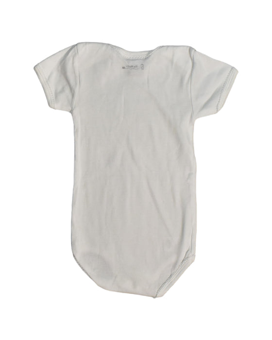 A White Short Sleeve Bodysuits from Petit Bateau in size 18-24M for girl. (Back View)