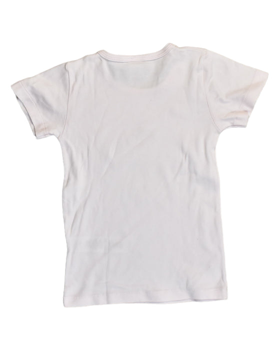 A Pink T Shirts from Petit Bateau in size 5T for girl. (Back View)